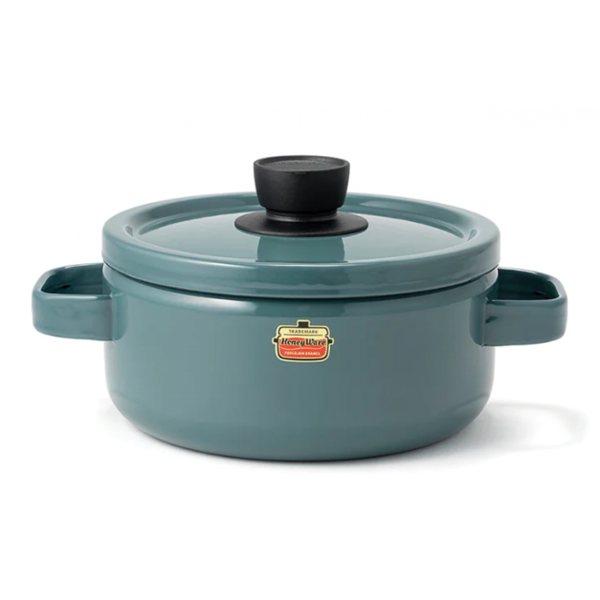 Fujihoro Solid 20cm 琺瑯鋼雙耳湯鍋 (煙燻藍色)